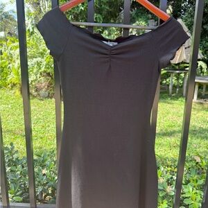 Urban Outfitters Small/Medium Black Off-Shoulder Mini Dress